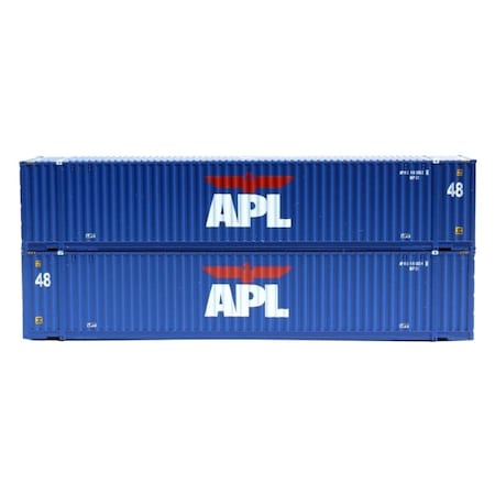 Jacksonville Terminal 48 ft. N Scale APL High Cube 3-42-3 Container Set - No.1 JTC485004